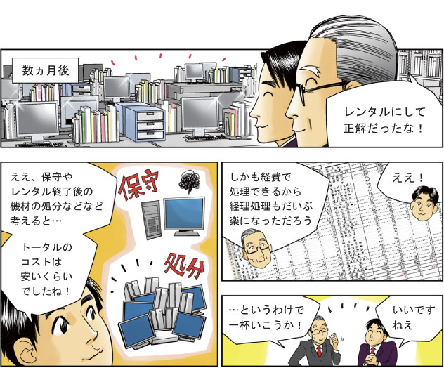 レンタルにして正解!経費で処理できるから経理処理も楽になった