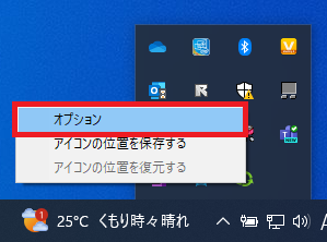 オプション選択