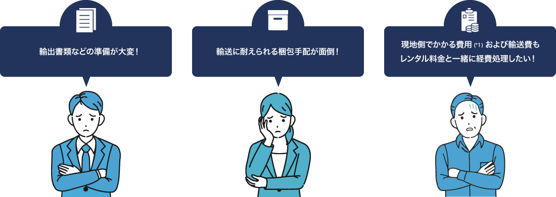 輸出入の悩み