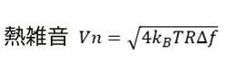 熱雑音の関係式